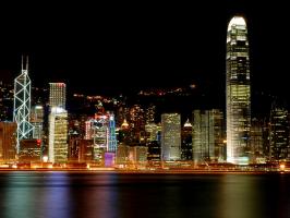 Hong Kong Central District Charming Night